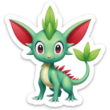  Fey Toony Axew-Celebi-Salandit-Shaymin-fusion-hybrid sticker