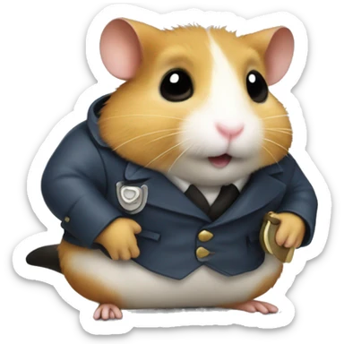Detective hamster sticker