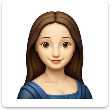 monalisa painting sticker