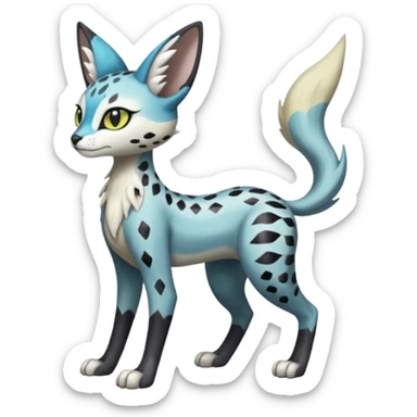 Meloetta-Trico-Meloetta-Silvally-Nargacuga-Sergal-Serval-Cresselia-Fakémon-creature-hybrid sticker