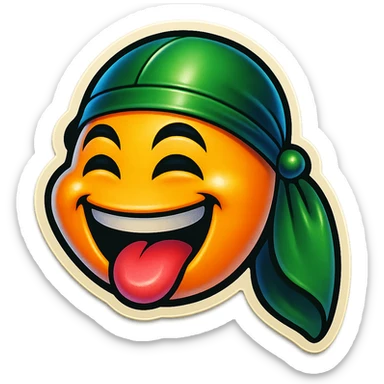 lol face
Change His durag To Green sticker