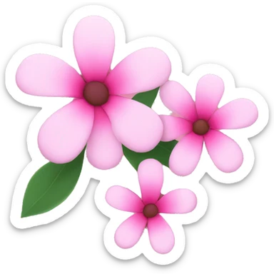 Pink flowers sticker
