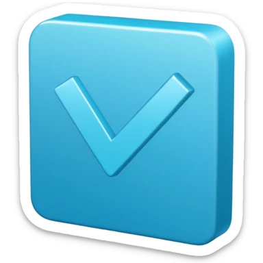 can u make roblox blue square checkmark and square should be tilted sticker