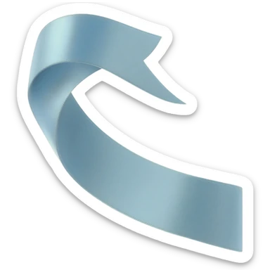 Light Blue ribbon sticker