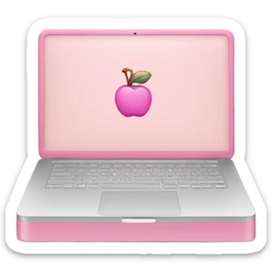 school aestetic macbook pink sticker