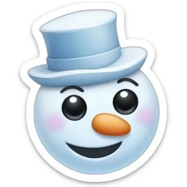 frosty snowman sticker