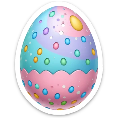 Easter egg sticker