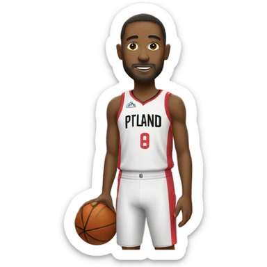 In Portland jersey sticker