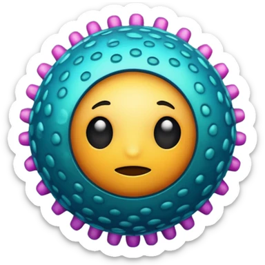  virus with many sticker