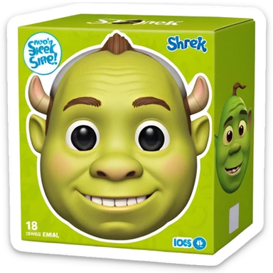 Boite funko pop avce shrek  sticker