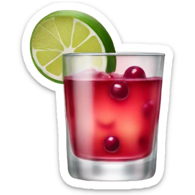 tequila cranberry drink sticker