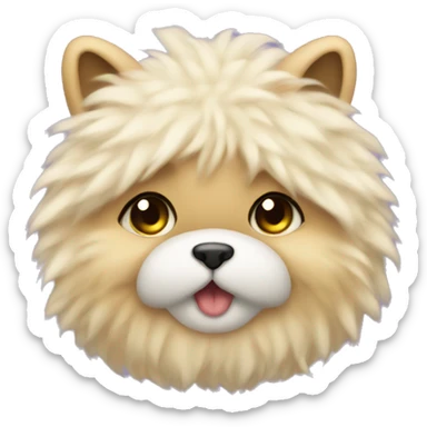 the fluffiest emoji imaginable sticker