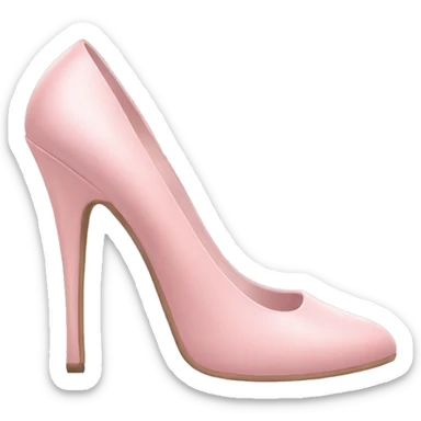 Pair of pastel pink pumps sticker