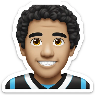 maradona young smile sticker