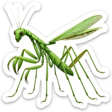Praying mantis emoji sticker