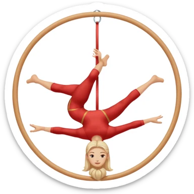 aerial hoop aerialist no colour  sticker