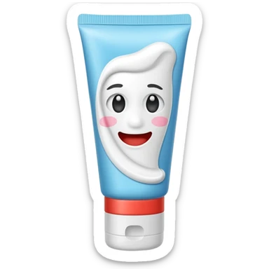 Toothpaste tube sticker
