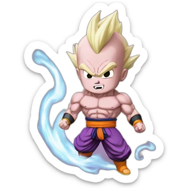 Majin boo dbz sticker