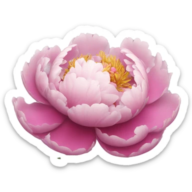 Peony sticker