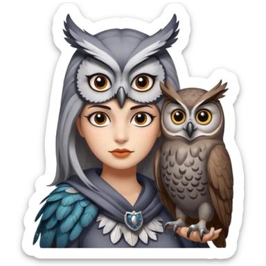 Chat x hiboux  sticker