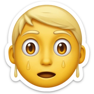 I want the emoji to be dizzy and sweaty and sweaty and transparent with yellow skin color and bold like all emoji’s  sticker