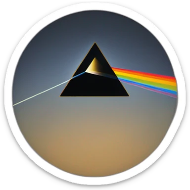 pink floyd dark side of the moon prism sticker