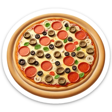 junk food pizza sticker