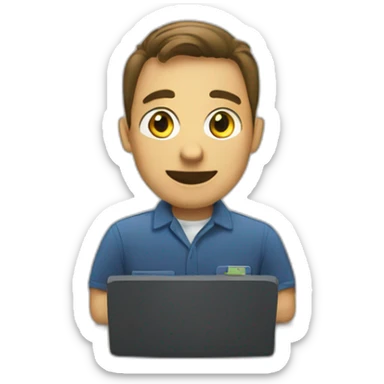 service desk employee sticker