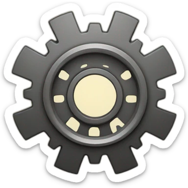 cog icon sticker