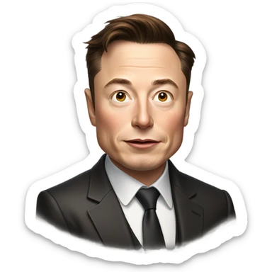 elon musk sticker