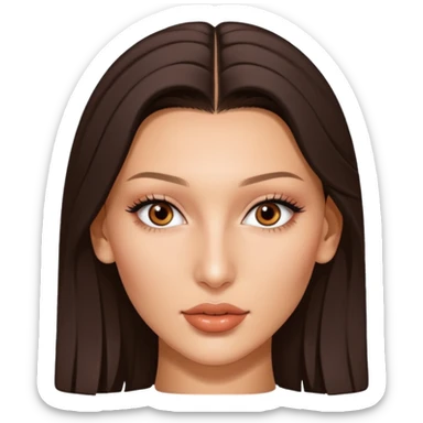 bella hadid realistic sticker
