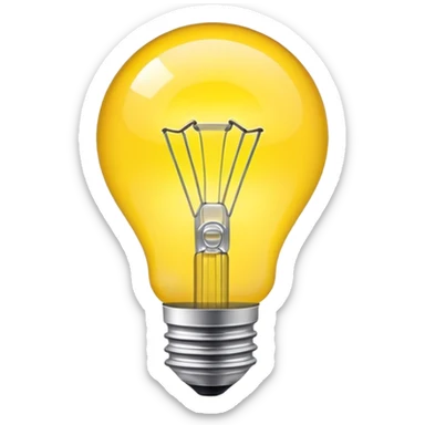 idea bulb sticker