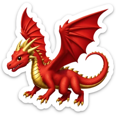 Dragón volando  sticker