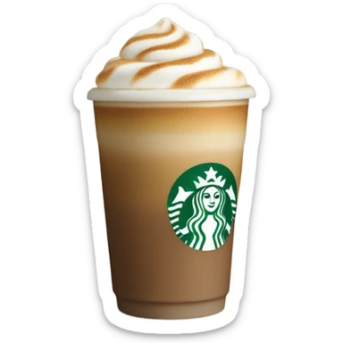 Starbucks latte sticker