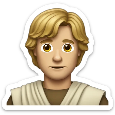 Luke skywalker sticker