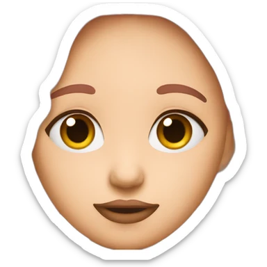 Side eyes with a blush sticker