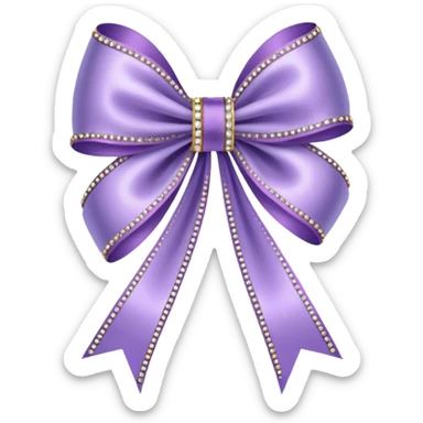 light violet ribbon with jewelry sticker