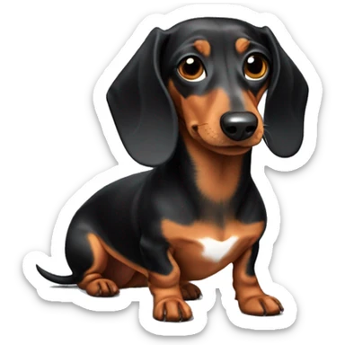 dachshund arlequín  sticker