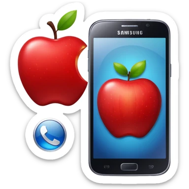 Apple VS Samsung  sticker