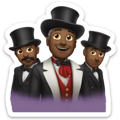 the magician and his entourage sticker