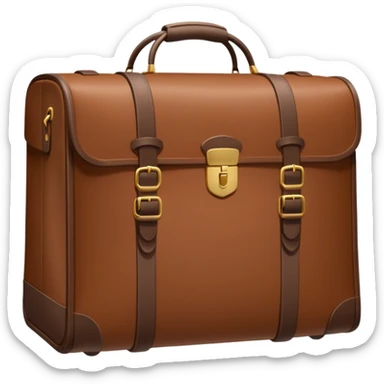 1 travel bag inside a tidy hotel room sticker