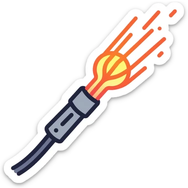 optical fiber cable with glowing light transmission sticker