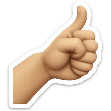 emoji holding nose in fist sticker