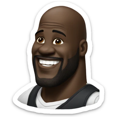 Shaquille oniel delighted  sticker