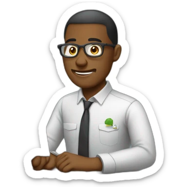 hardwork on computer sticker