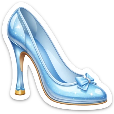 Cinderella glass shoes sticker
