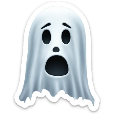 Ghost face sticker