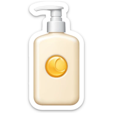 Body lotion cream form sticker