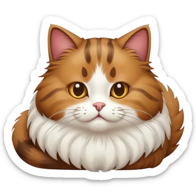 A cat pooping sticker