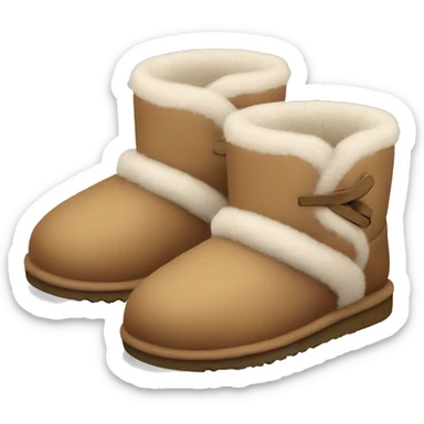 cozy ugg slippers sticker